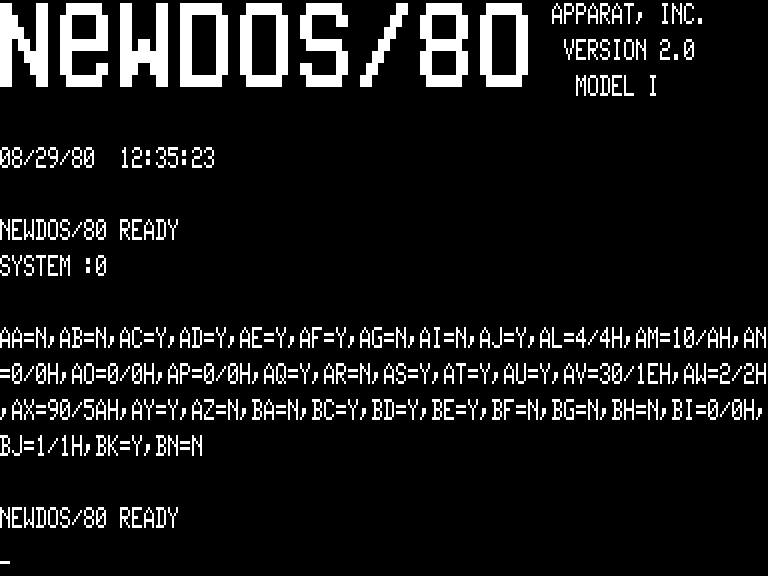 [NEWDOS80 2.0 SYSTEM]